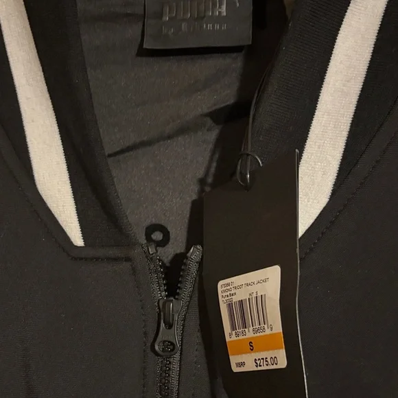 Rihanna  by Fenty Puma Black & White Bomber Jacket with flared sleeves UNIQUE - Picture 2 of 16